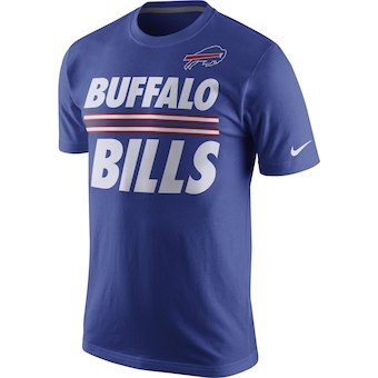 Buffalo Bills Royal Team Stripe T-Shirt