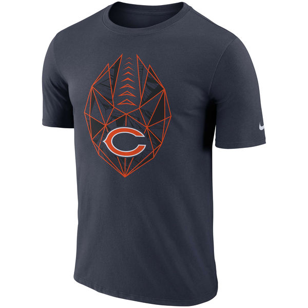 Chicago Bears Navy Fan Gear Icon Performance T-Shirt