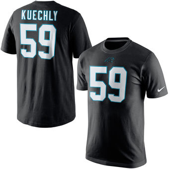 Carolina Panthers 59 Luke Kuechly Player Pride Name & Number T-Shirt - Black