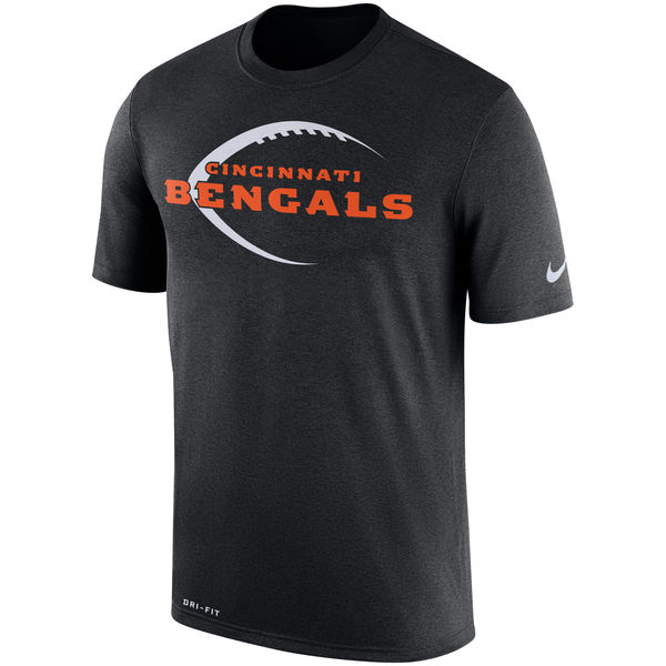 Cincinnati Bengals Black Legend Icon Logo Performance T-Shirt