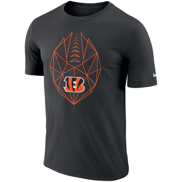 Cincinnati Bengals Black Fan Gear Icon Performance T-Shirt