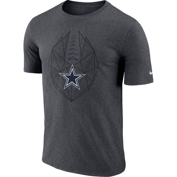 Dallas Cowboys Heathered Charcoal Fan Gear Icon Performance T-Shirt