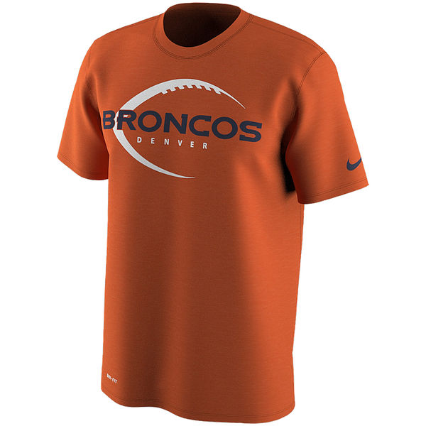Denver Broncos Orange Legend Icon Logo Performance T-Shirt