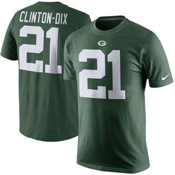 Green Bay Packers 21 Ha Ha Clinton-Dix Green Player Pride Name & Number T-Shirt