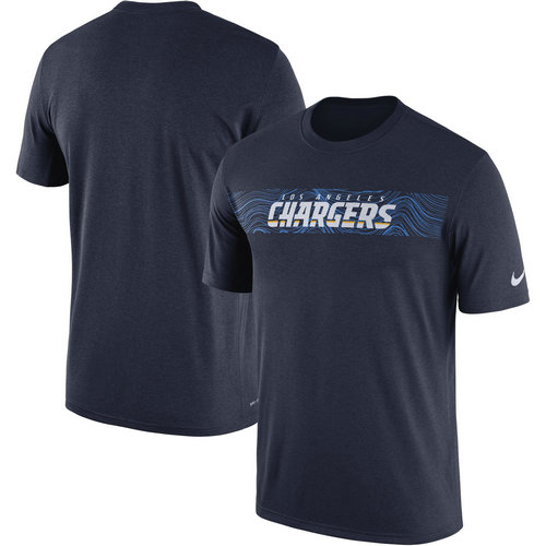 Los Angeles Chargers Navy Sideline Seismic Legend T-Shirt