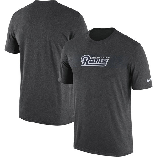 Los Angeles Rams Heathered Charcoal Sideline Seismic Legend T-Shirt