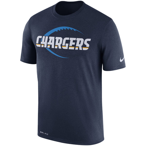 Los Angeles Chargers Navy Legend Icon Logo Performance T-Shirt