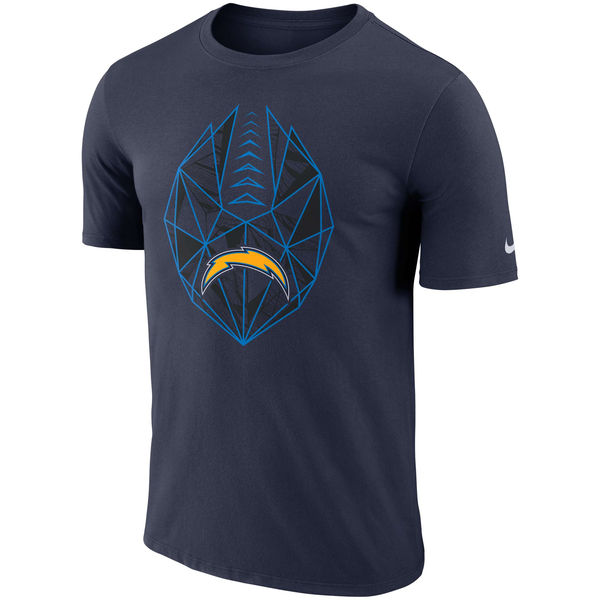 Los Angeles Chargers Navy Fan Gear Icon Performance T-Shirt