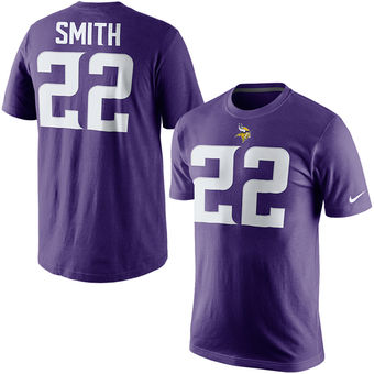 Minnesota Vikings 22 Harrison Smith Purple Player Pride Name & Number T-Shirt - Click Image to Close
