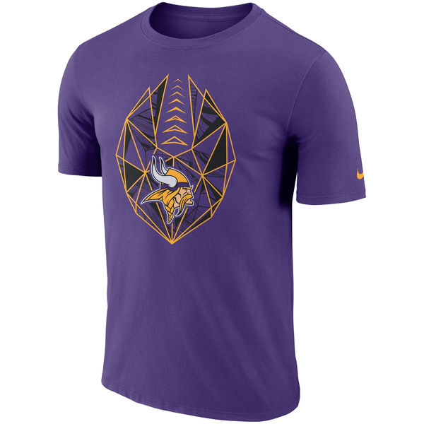 Minnesota Vikings Purple Fan Gear Icon Performance T-Shirt - Click Image to Close