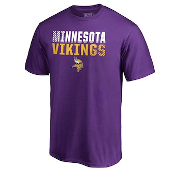 Minnesota Vikings Pro Line by Fanatics Branded Purple Iconic Collection Fade Out T-Shirt