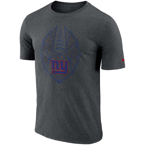 New York Giants Heathered Charcoal Fan Gear Icon Performance T-Shirt