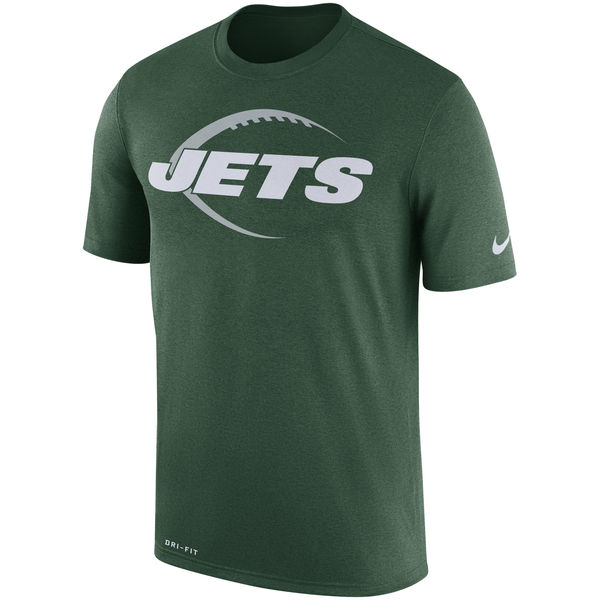 New York Jets Green Legend Icon Logo Performance T-Shirt