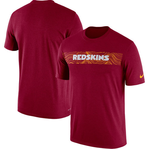 Washington Redskins Burgundy Sideline Seismic Legend T-Shirt
