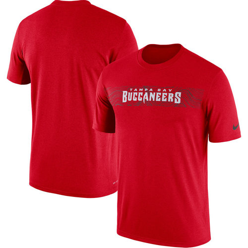 Tampa Bay Buccaneers Red Sideline Seismic Legend T-Shirt
