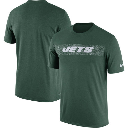 New York Jets Green Sideline Seismic Legend T-Shirt