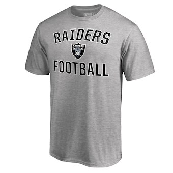 Oakland Raiders Pro Line by Fanatics Branded Heathered Gray Victory Arch T-Shirt