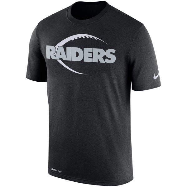 Oakland Raiders Black Legend Icon Logo Performance T-Shirt