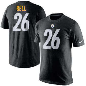 Pittsburgh Steelers 26 Le'Veon Bell Player Pride Name & Number T-Shirt - Black