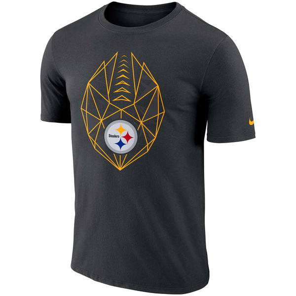 Pittsburgh Steelers Black Fan Gear Icon Performance T-Shirt