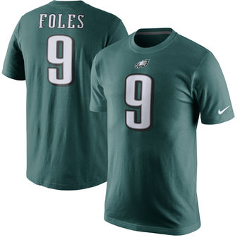 Philadelphia Eagles 9 Nick Foles Green Player Pride Name & Number T-Shirt