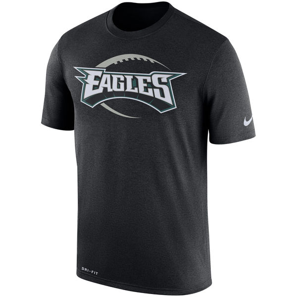 Philadelphia Eagles Black Legend Icon Logo Performance T-Shirt