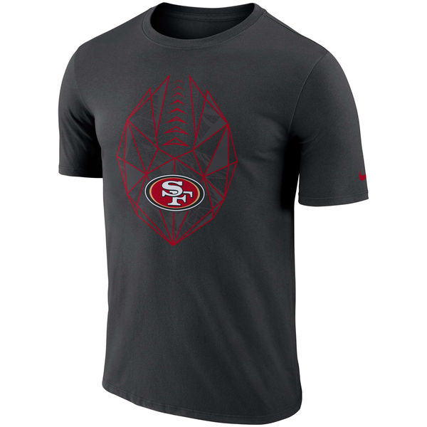 San Francisco 49ers Black Fan Gear Icon Performance T-Shirt