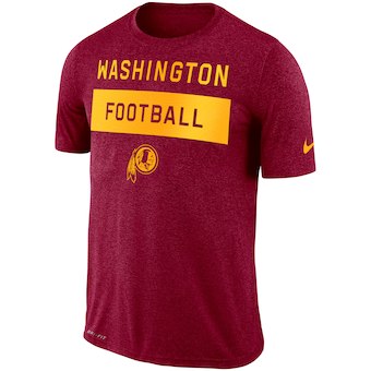 Washington Redskins Burgundy Sideline Legend Lift Performance T-Shirt