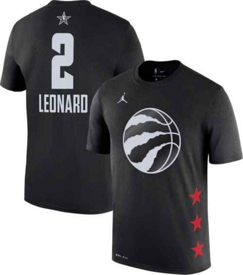 Jordan 2019 NBA All-Star Game #2 Kawhi Leonard Dri-FIT Black T-Shirt - Click Image to Close