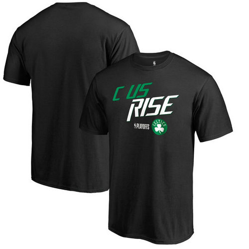 Boston Celtics 2018 NBA Playoffs Slogan Big & Tall T-Shirt - Black - Click Image to Close
