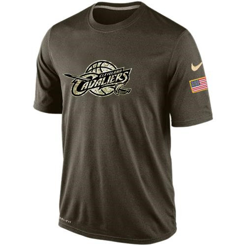 Cleveland Cavaliers Salute To Service Nike Dri-FIT T-Shirt - Click Image to Close