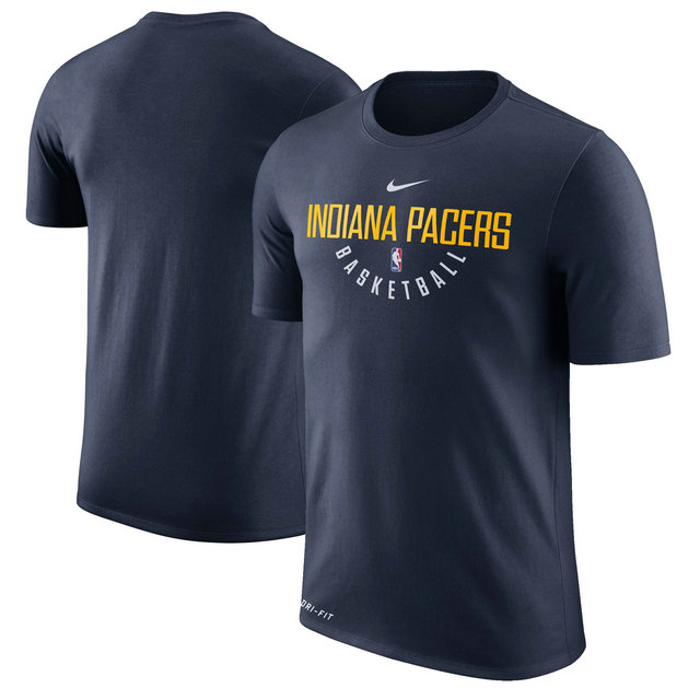 Indiana Pacers Navy Practice Performance Nike T-Shirt - Click Image to Close