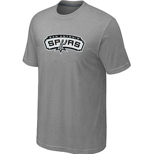 San Antonio Spurs Big & Tall Primary Logo L.Grey NBA T-Shirt