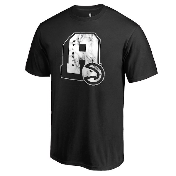 Atlanta Hawks Fanatics Branded Black Letterman T-Shirt