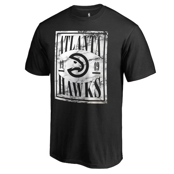 Atlanta Hawks Fanatics Branded Black Court Vision T-Shirt