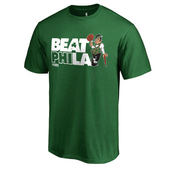 Boston Celtics Majestic Green 2018 NBA Playoffs Beat Phila T-Shirt