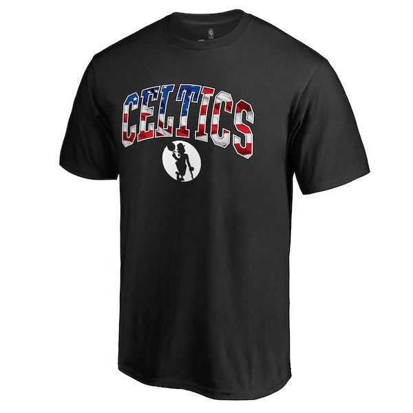 Boston Celtics Black Banner Wave T-Shirt