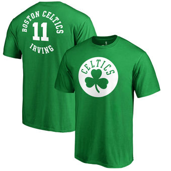 Boston Celtics 11 Kyrie Irving Fanatics Branded Kelly Green Round About Name & Number T-Shirt