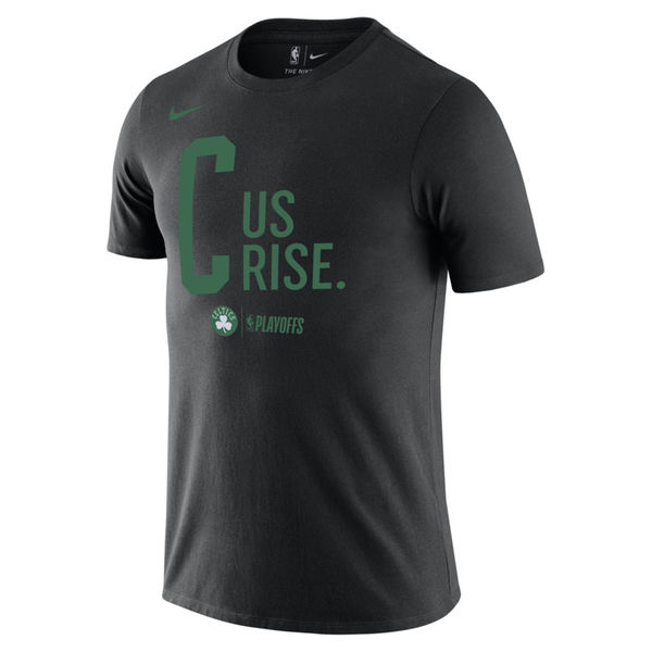 Boston Celtics Nike Black 2018 NBA Playoffs Mantra Legend T-Shirt