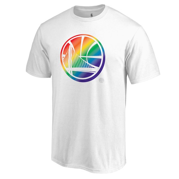 Golden State Warriors White Fanatics Branded Team Pride V-Neck T-Shirt