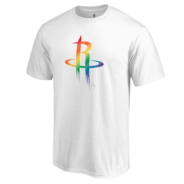 Houston Rockets White Fanatics Branded Team Pride V-Neck T-Shirt