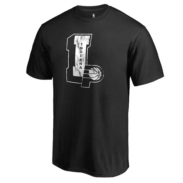 Indiana Pacers Fanatics Branded Black Letterman T-Shirt - Click Image to Close
