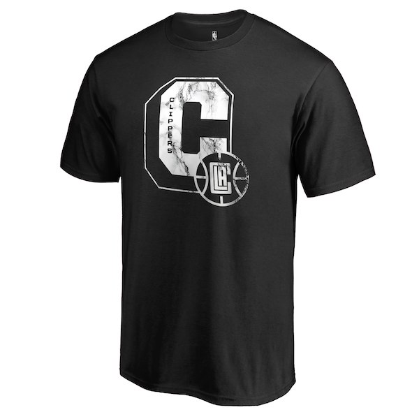 LA Clippers Fanatics Branded Black Letterman T-Shirt