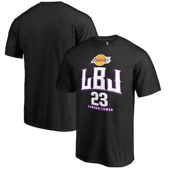 Los Angeles Lakers LeBron James Fanatics Branded Black LBJ T-Shirt