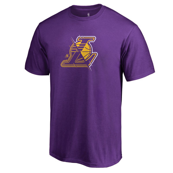 Los Angeles Lakers Fanatics Branded Purple Team X-Ray T-Shirt - Click Image to Close