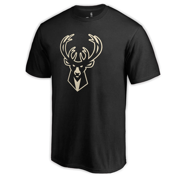 Milwaukee Bucks Fanatics Branded Black Taylor T-Shirt