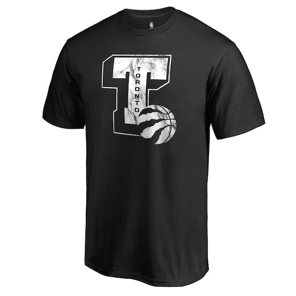 Toronto Raptors Fanatics Branded Black Letterman T-Shirt