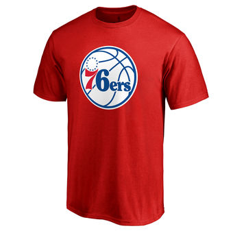 Philadelphia 76ers Fanatics Branded Red Primary Logo T-Shirt