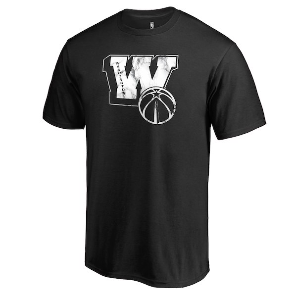 Washington Wizards Fanatics Branded Black Letterman T-Shirt - Click Image to Close