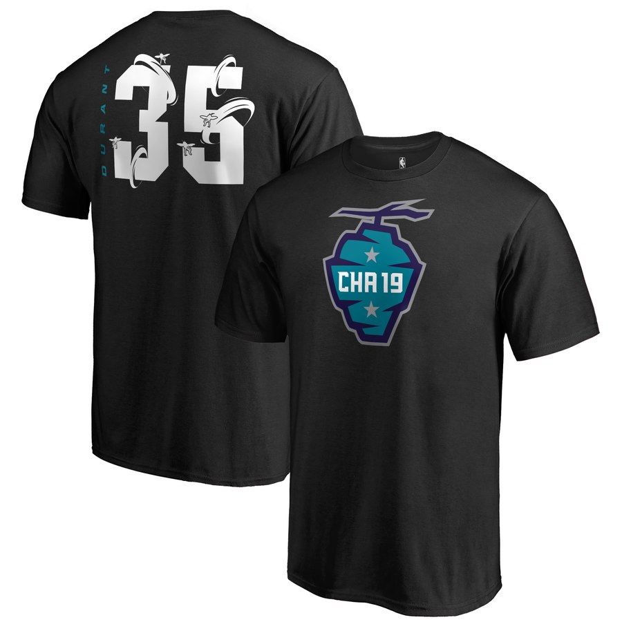 Golden State Warriors 35 Kevin Durant Fanatics Branded 2019 NBA All-Star Game The Buzz Side Sweep Na